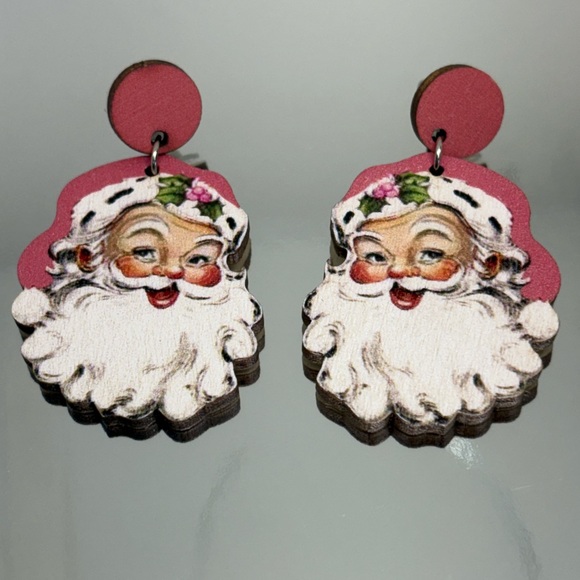 Vintage style santa earrings! - Picture 3 of 9